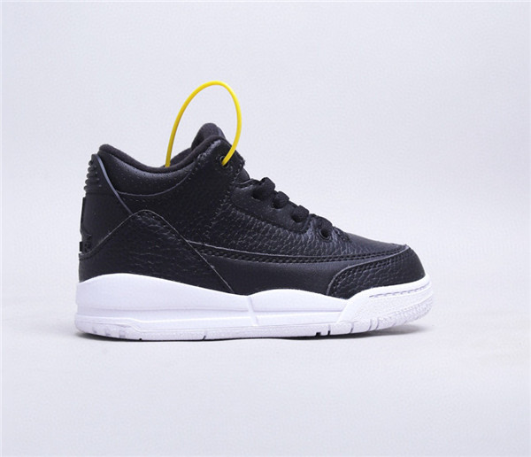 Youth Running weapon Super Quality Air Jordan 3 Black Shoes 009